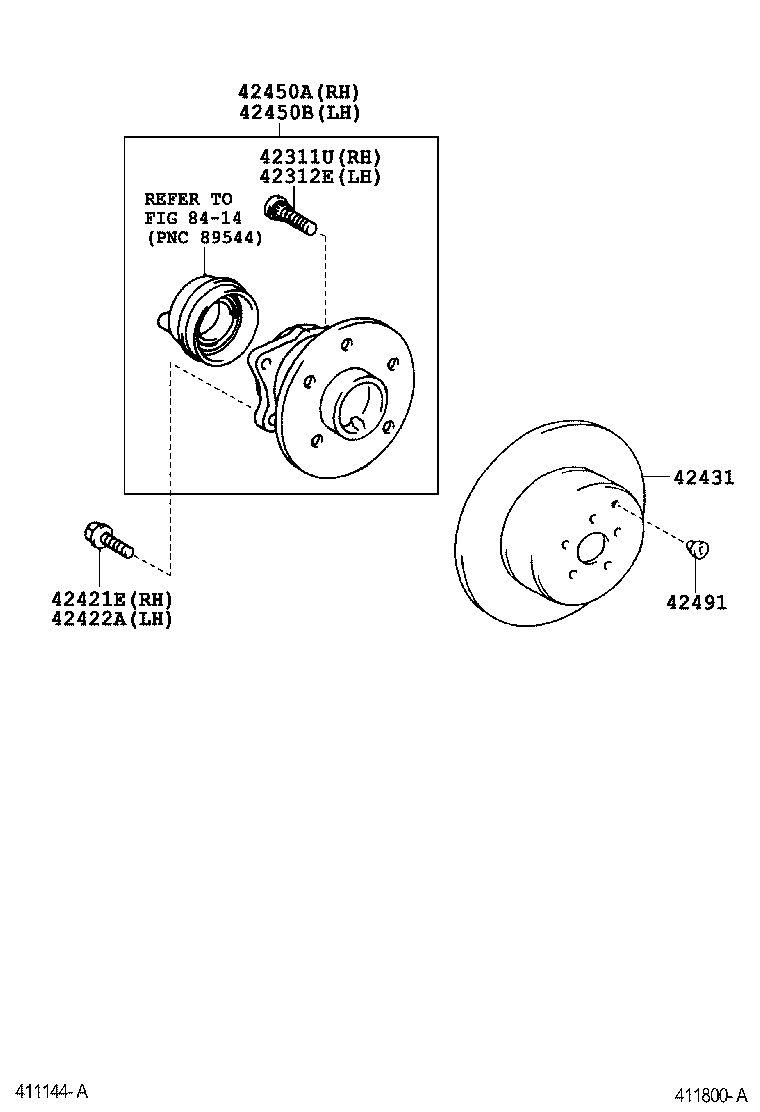 Subaru 4243105050 - Jarrulevy inparts.fi