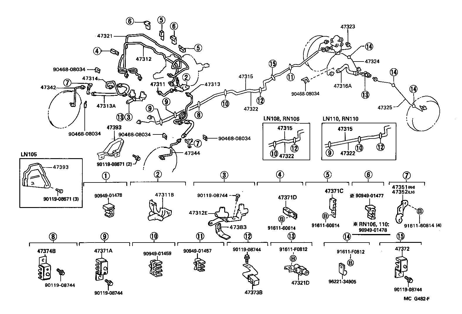 TOYOTA 9694034305 - Jarruletku inparts.fi