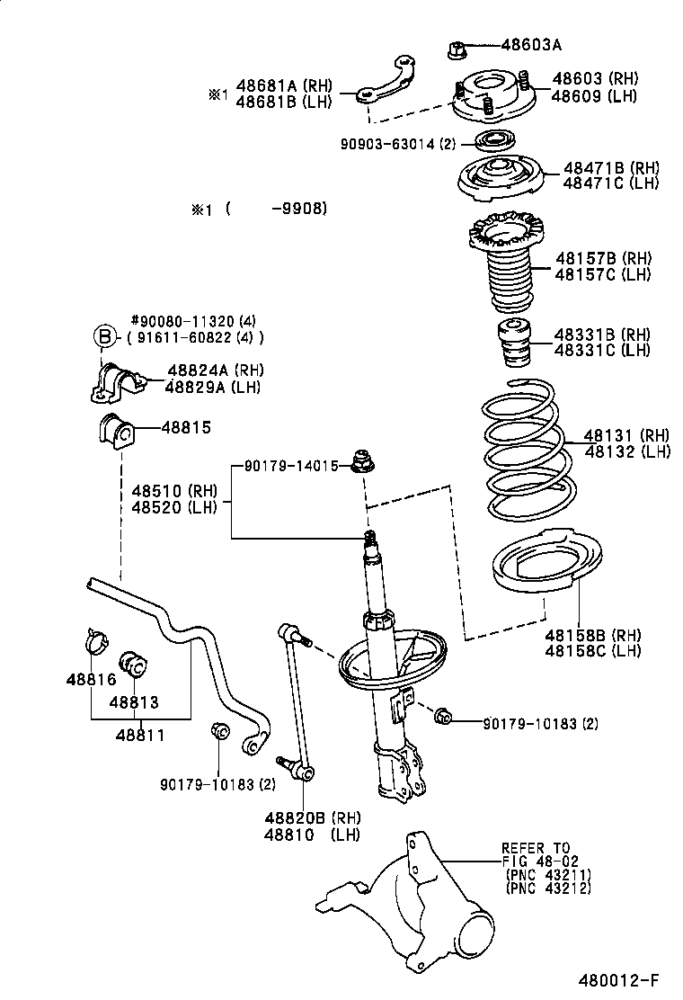 TOYOTA 48603-06011 - Jousijalan tukilaakeri inparts.fi