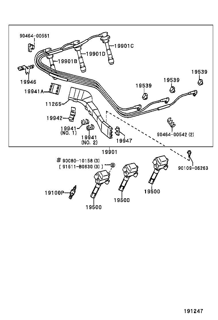 TOYOTA 90919-02215 - Sytytyspuola inparts.fi