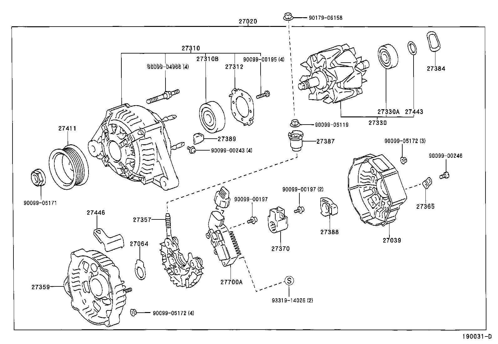 TOYOTA 2770020050 - Jänniteensäädin inparts.fi