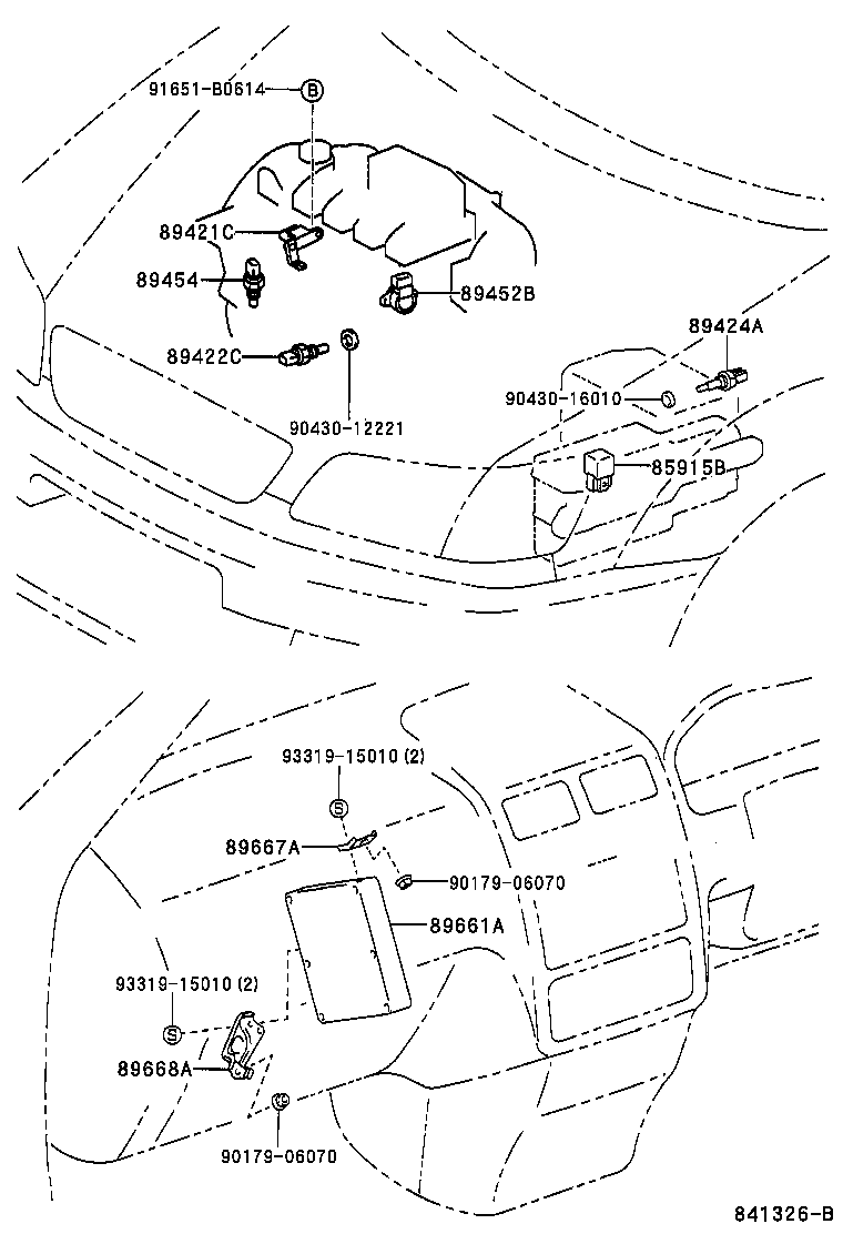 TOYOTA 89454-60010 - Tunnistin, jäähdytysnesteen lämpötila inparts.fi