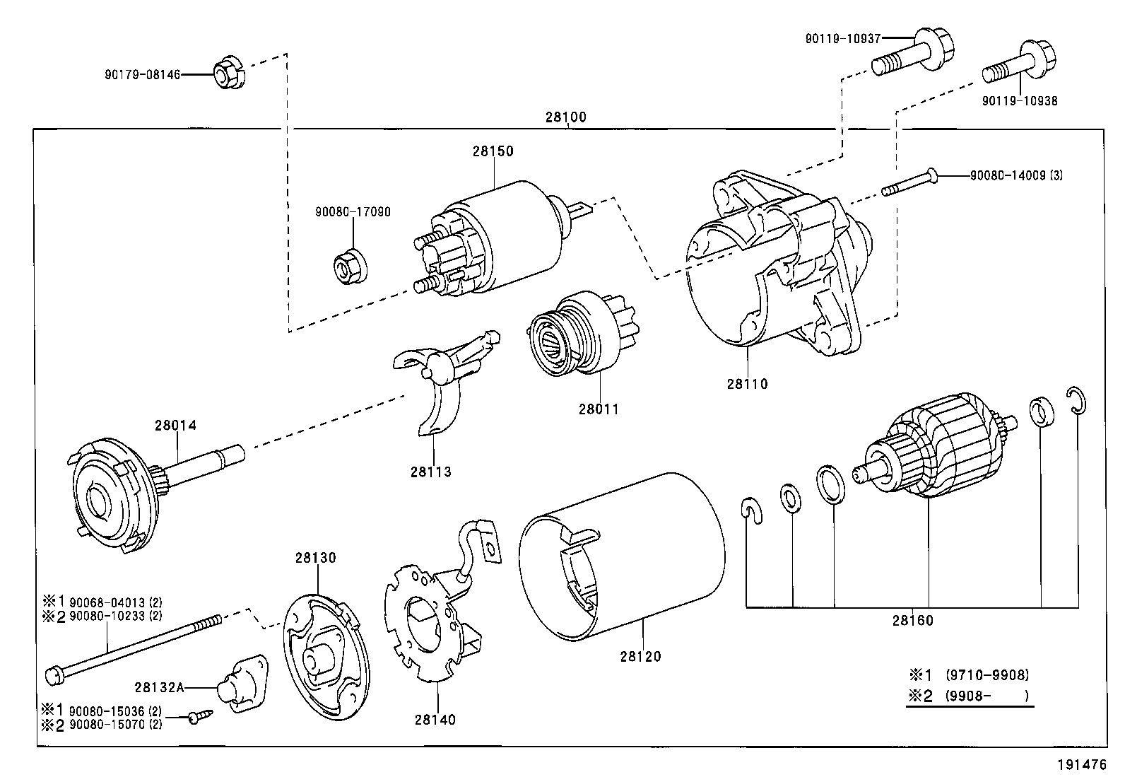 TOYOTA 281600B020 - Ankkuri, käynnistinmoottori inparts.fi