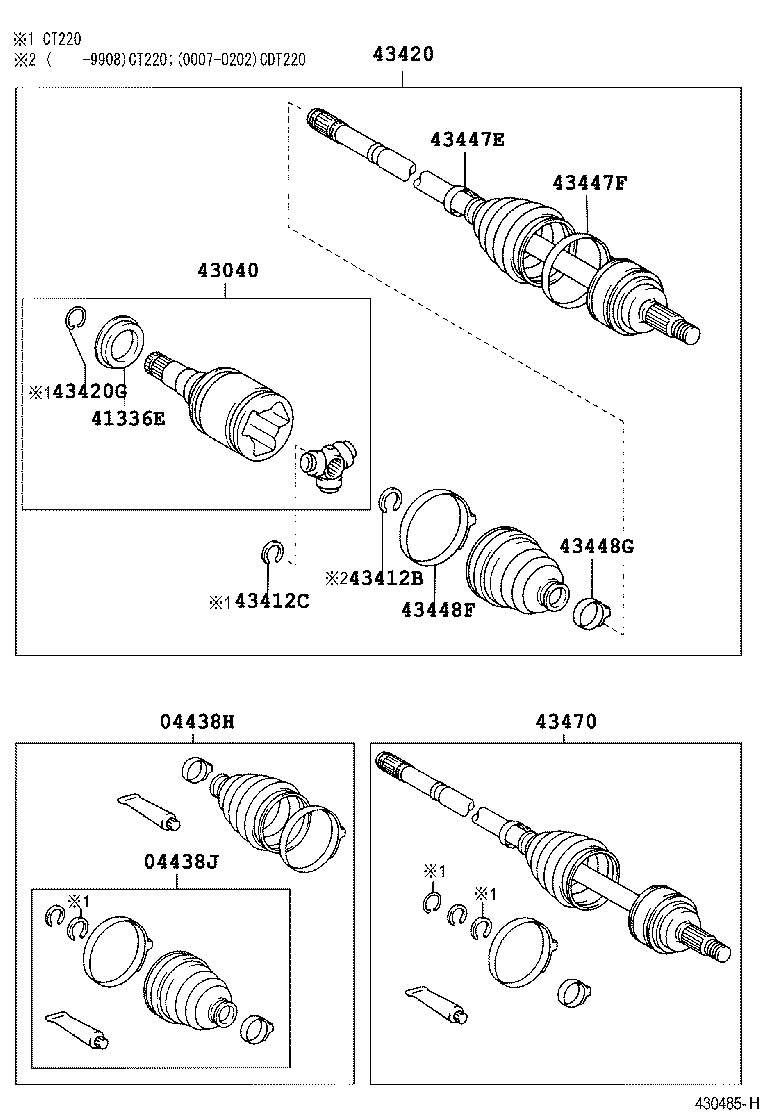 TOYOTA 04438-05090 - Paljekumi, vetoakseli inparts.fi