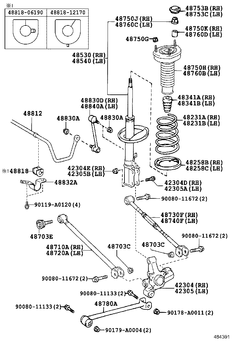 TOYOTA 4876006180 - Jousijalan tukilaakeri inparts.fi