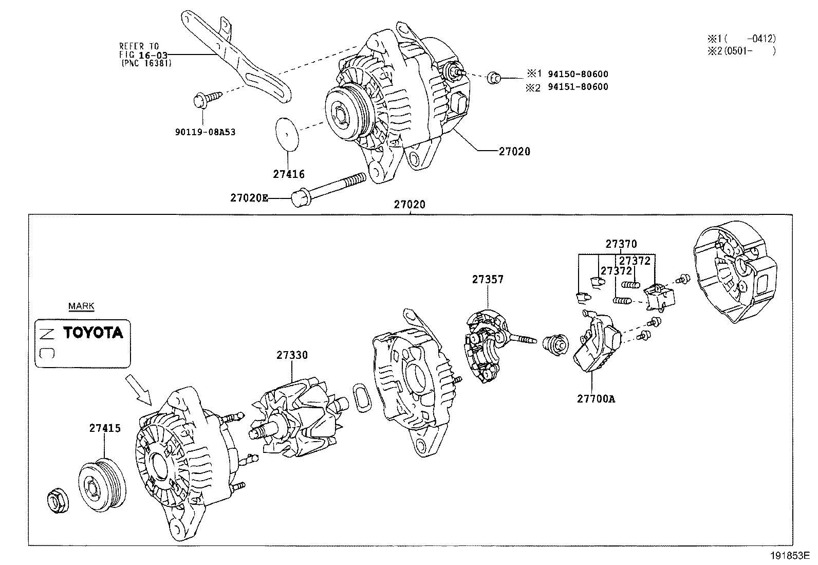 TOYOTA 2733067100 - Pyörijä inparts.fi