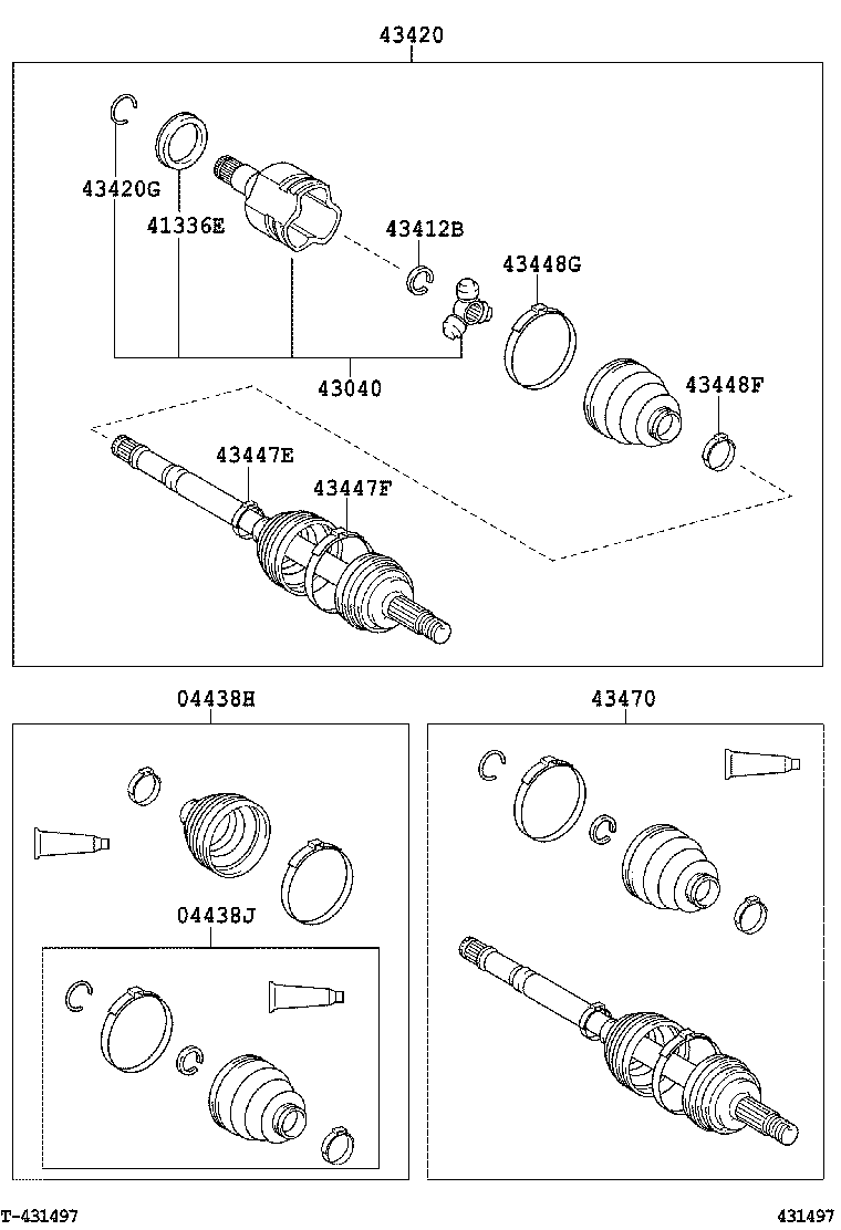 TOYOTA 04428-0D210 - Paljekumi, vetoakseli inparts.fi