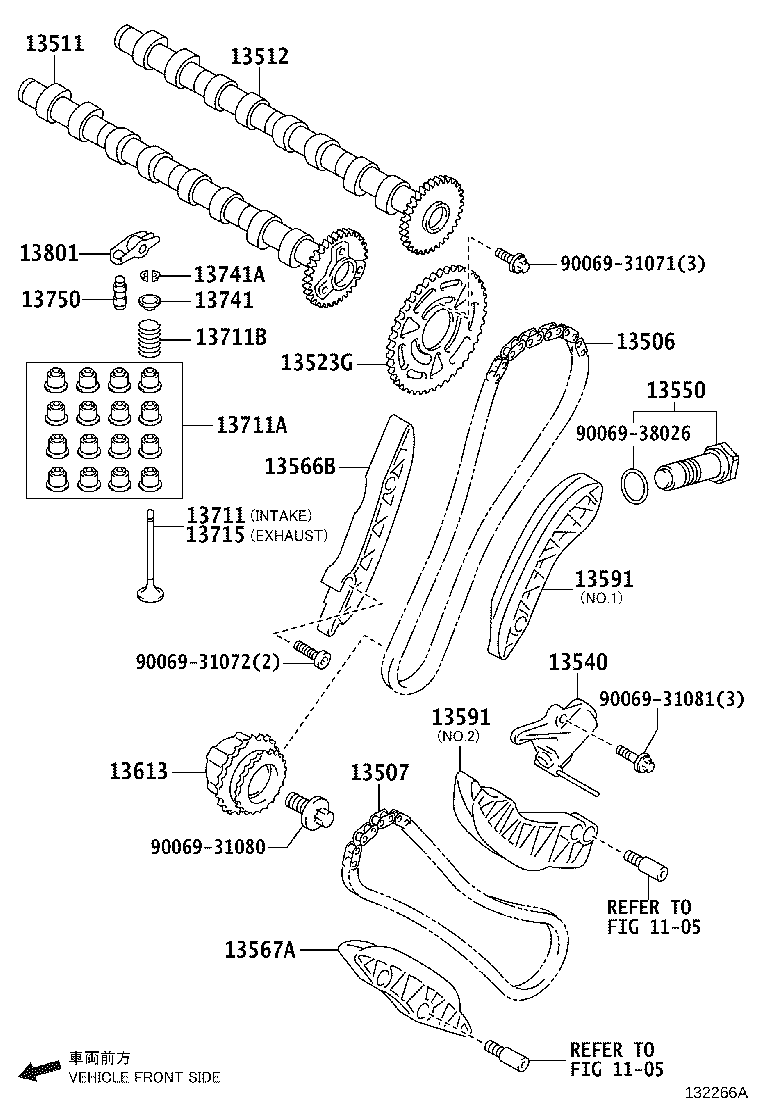 TOYOTA 13540-WA010 - Kiristyslaite, jakoketju inparts.fi