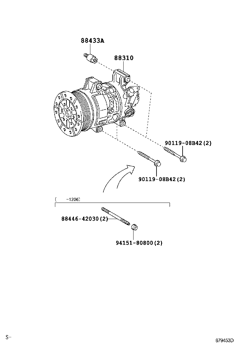 TOYOTA 88310-02480 - Kompressori, ilmastointilaite inparts.fi