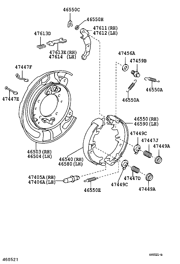 TOYOTA 4659008010 - Jarrukenkäsarja inparts.fi