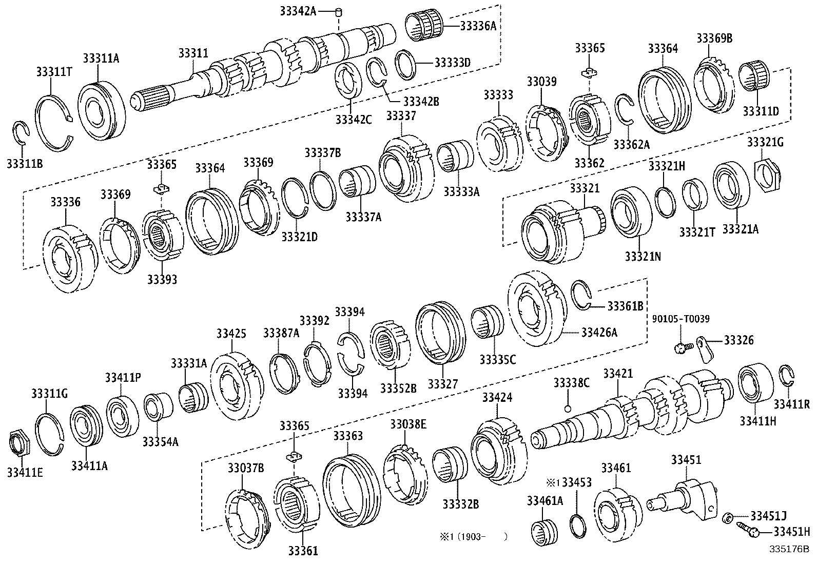 TOYOTA 90366-T0074 - Pyöränlaakeri inparts.fi