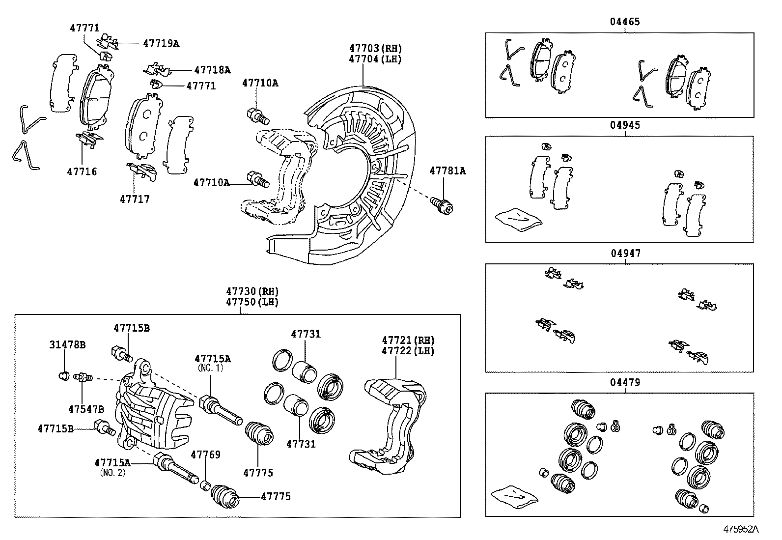 Opel 04465-48150 - Jarrupala, levyjarru inparts.fi