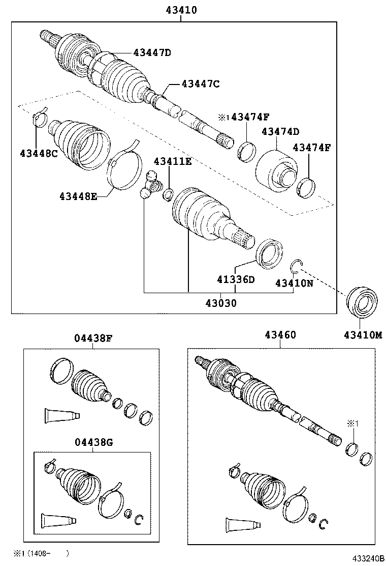 TOYOTA 04427-52260 - Paljekumi, vetoakseli inparts.fi