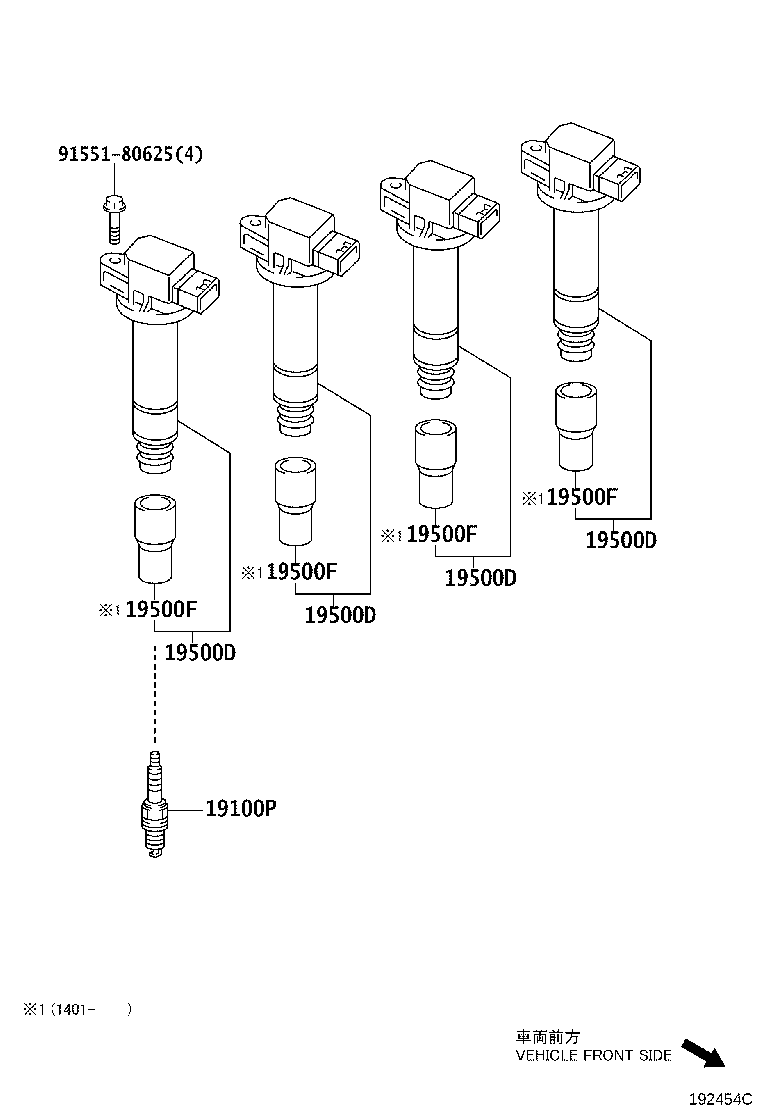 TOYOTA 90919 01240 - Sytytystulppa inparts.fi