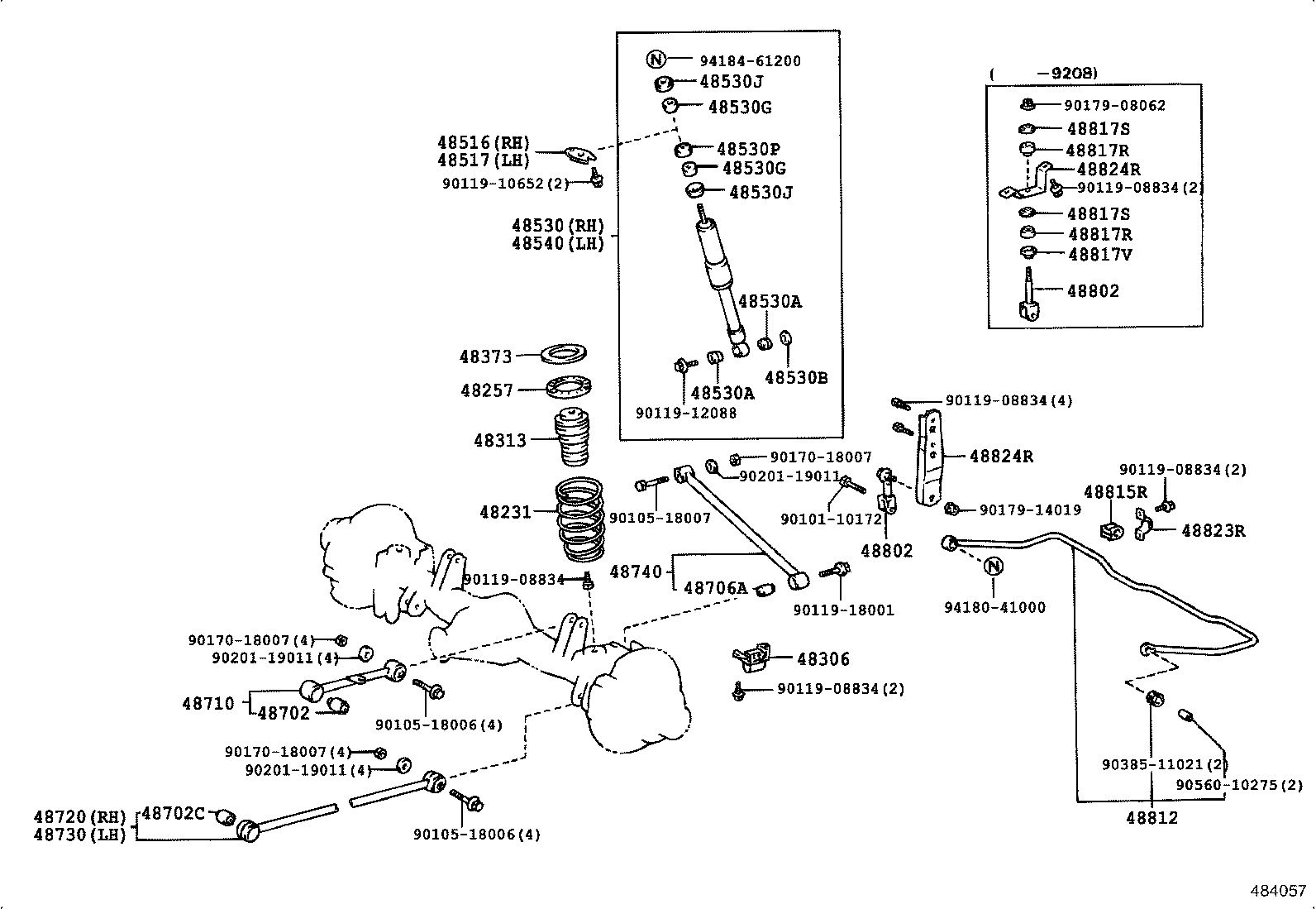 TOYOTA 48531-69485 - Iskunvaimennin inparts.fi