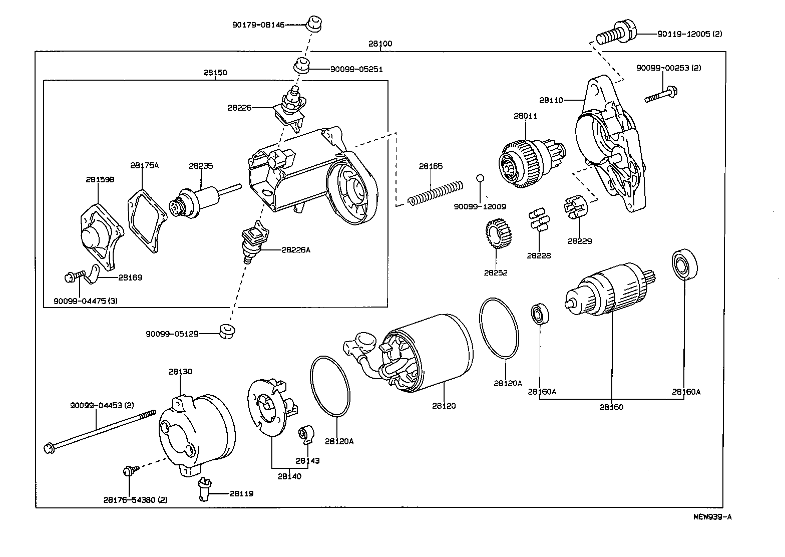 TOYOTA 2810066040 - Käynnistinmoottori inparts.fi