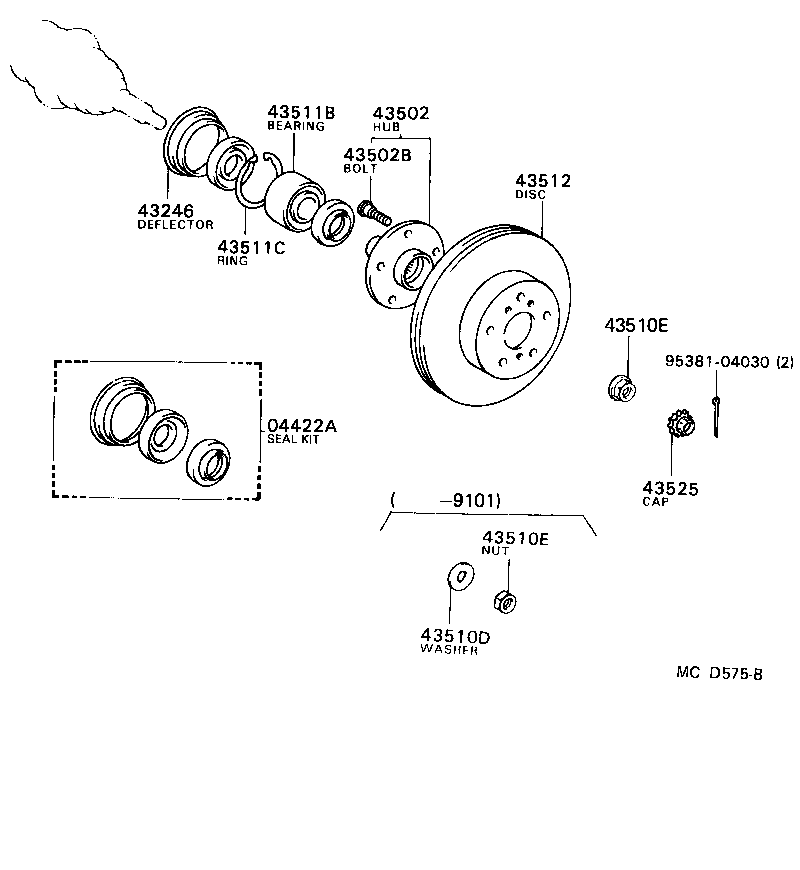 Suzuki 4351232190 - Jarrulevy inparts.fi