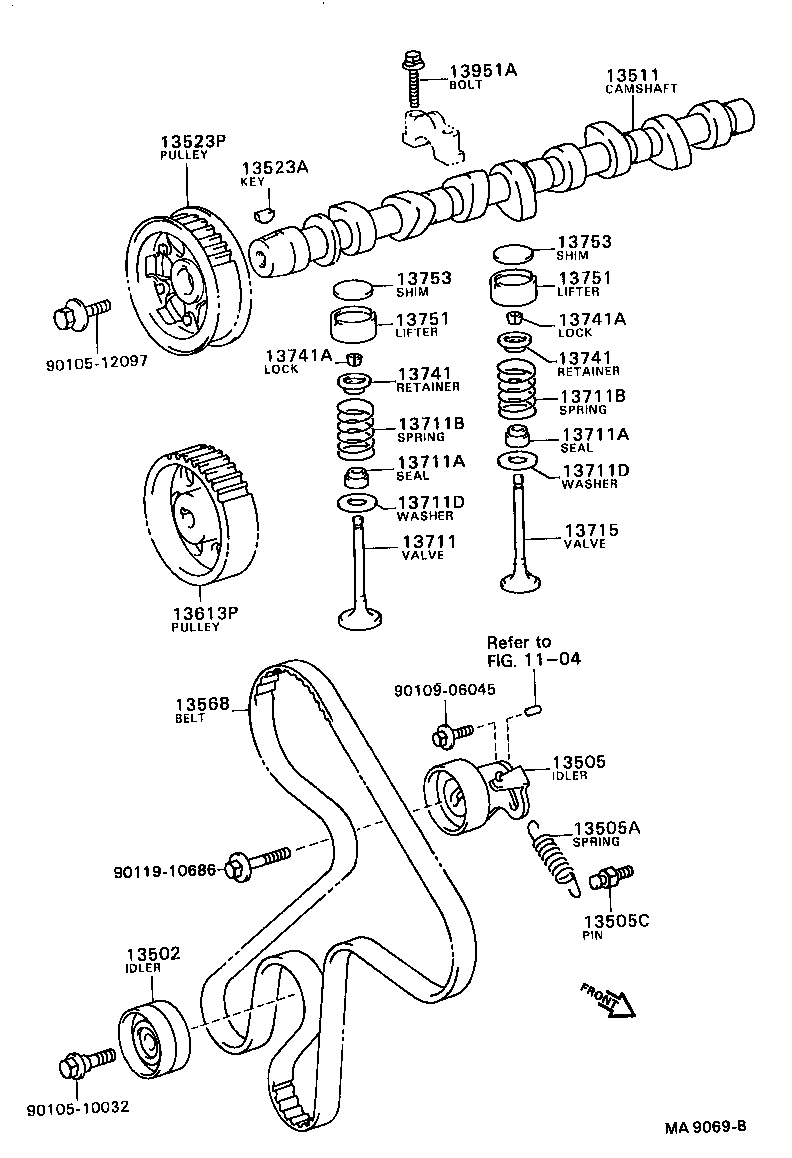 TOYOTA 90109-06045 - Hammashihnasarja inparts.fi