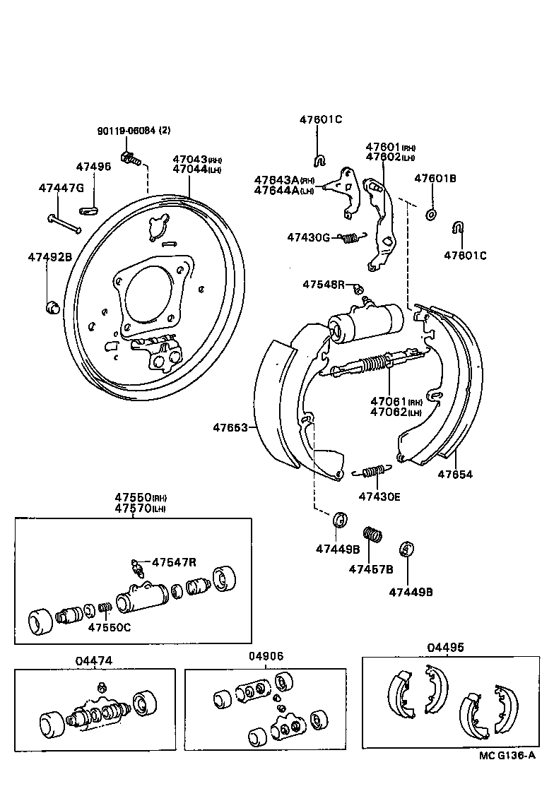 TOYOTA 0449532031 - Jarrukenkäsarja inparts.fi