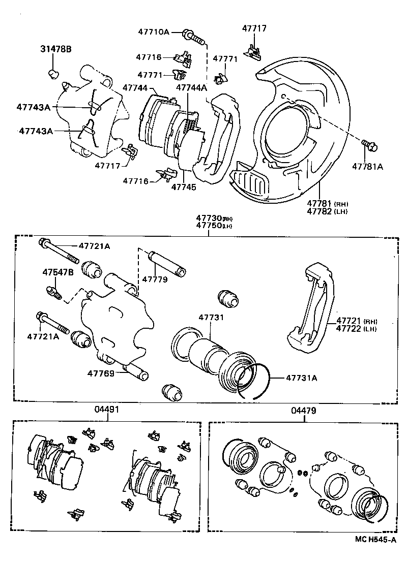 TOYOTA 0449132340 - Jarrupala, levyjarru inparts.fi