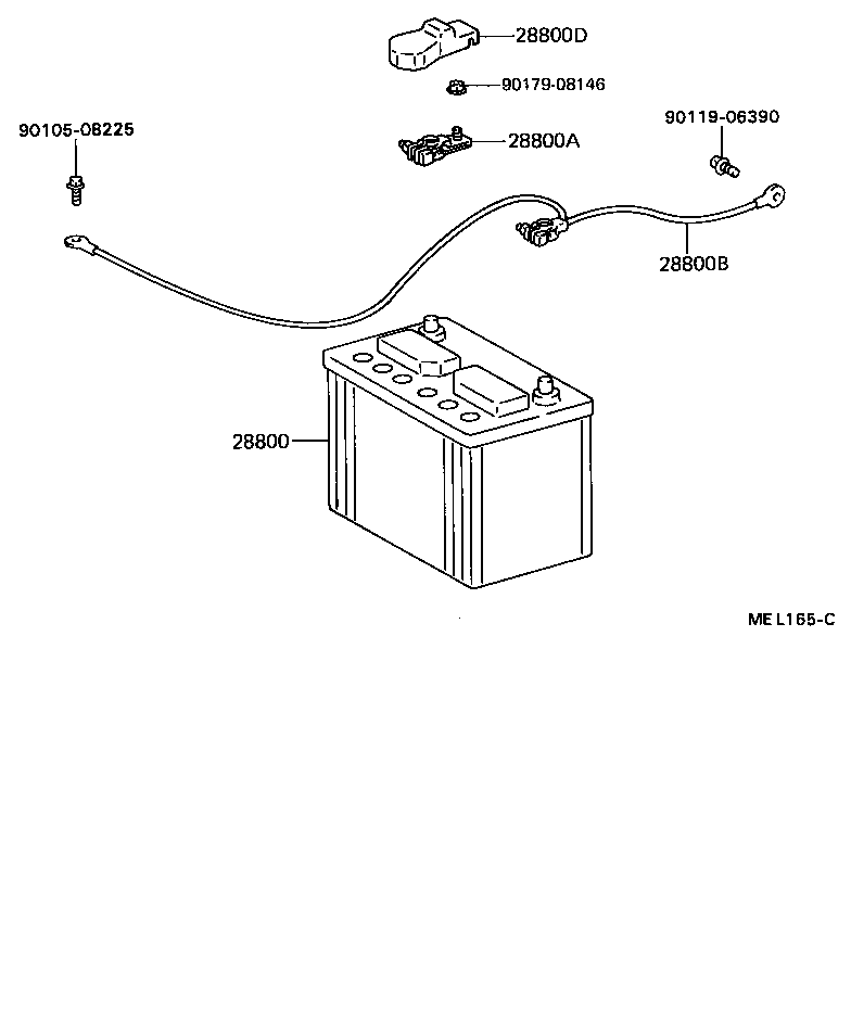 TOYOTA 28800-64130 - Käynnistysakku inparts.fi