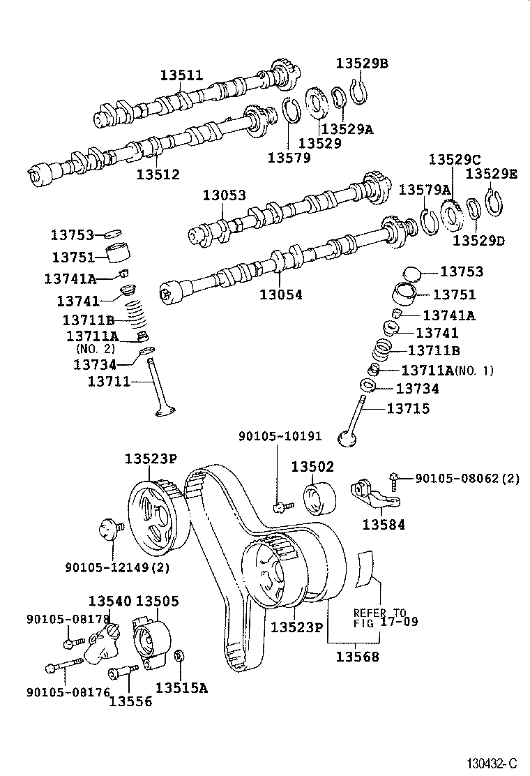 TOYOTA 13503-62030 - Ohjainrulla, hammashihna inparts.fi