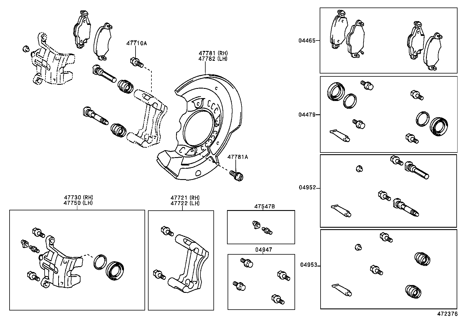 TOYOTA 04465-0D040 - Jarrupala, levyjarru inparts.fi