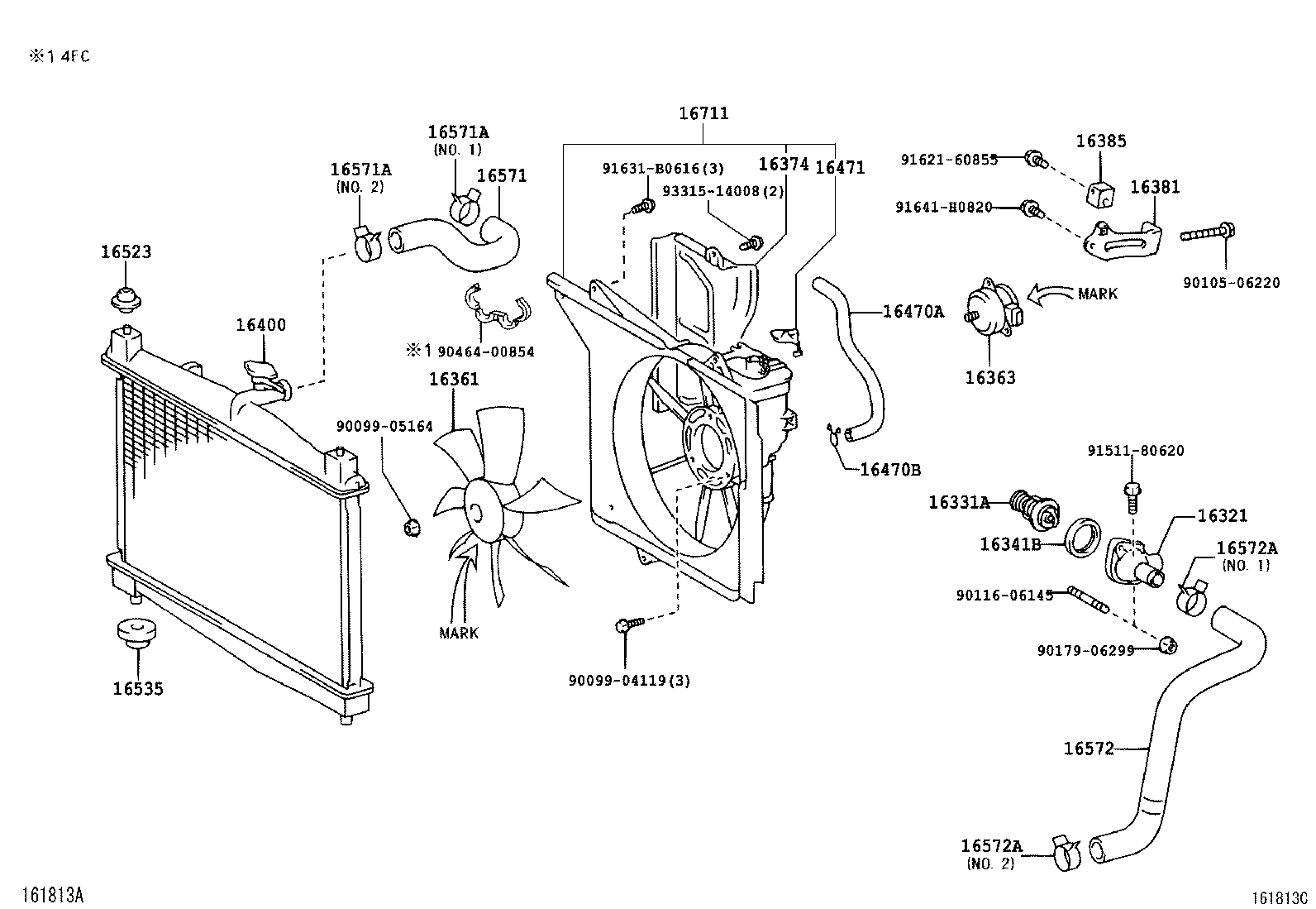 KIA 90916-03122 - Termostaatti, jäähdytysneste inparts.fi