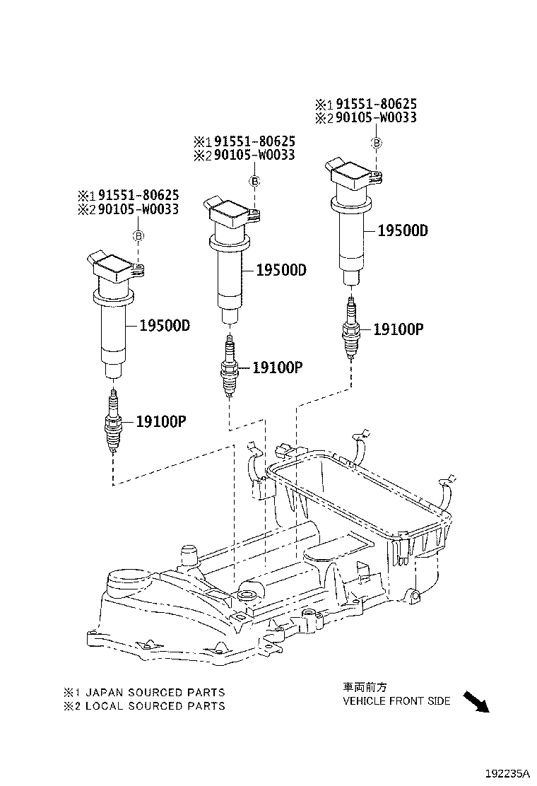 TOYOTA 90919 01258 - Sytytystulppa inparts.fi