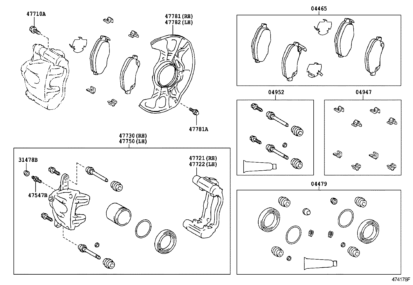 TOYOTA 04465-05221 - Jarrupala, levyjarru inparts.fi