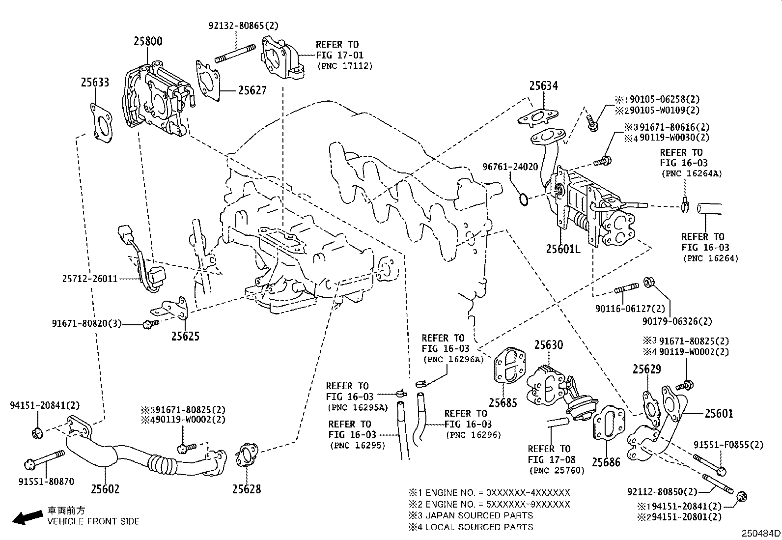 TOYOTA 25633-26020 - Tiiviste, EGR-venttiili inparts.fi