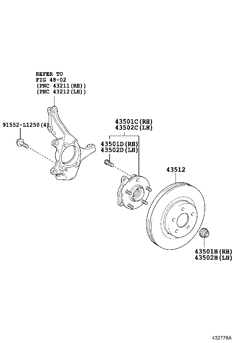 TOYOTA 43512-42100 - Jarrulevy inparts.fi