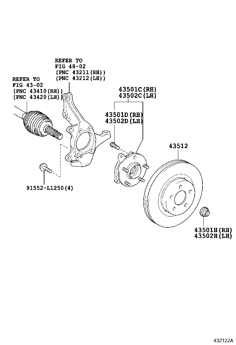 TOYOTA 43512-02180 - Jarrulevy inparts.fi