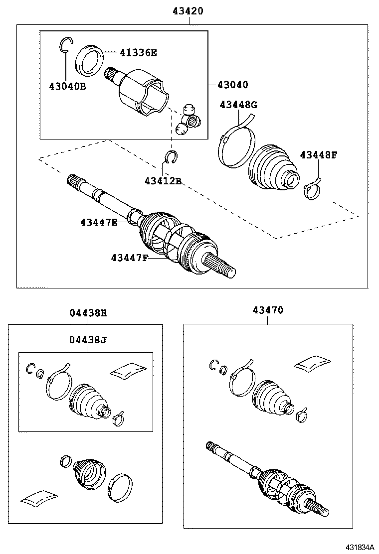 TOYOTA 04428-02420 - Paljekumi, vetoakseli inparts.fi