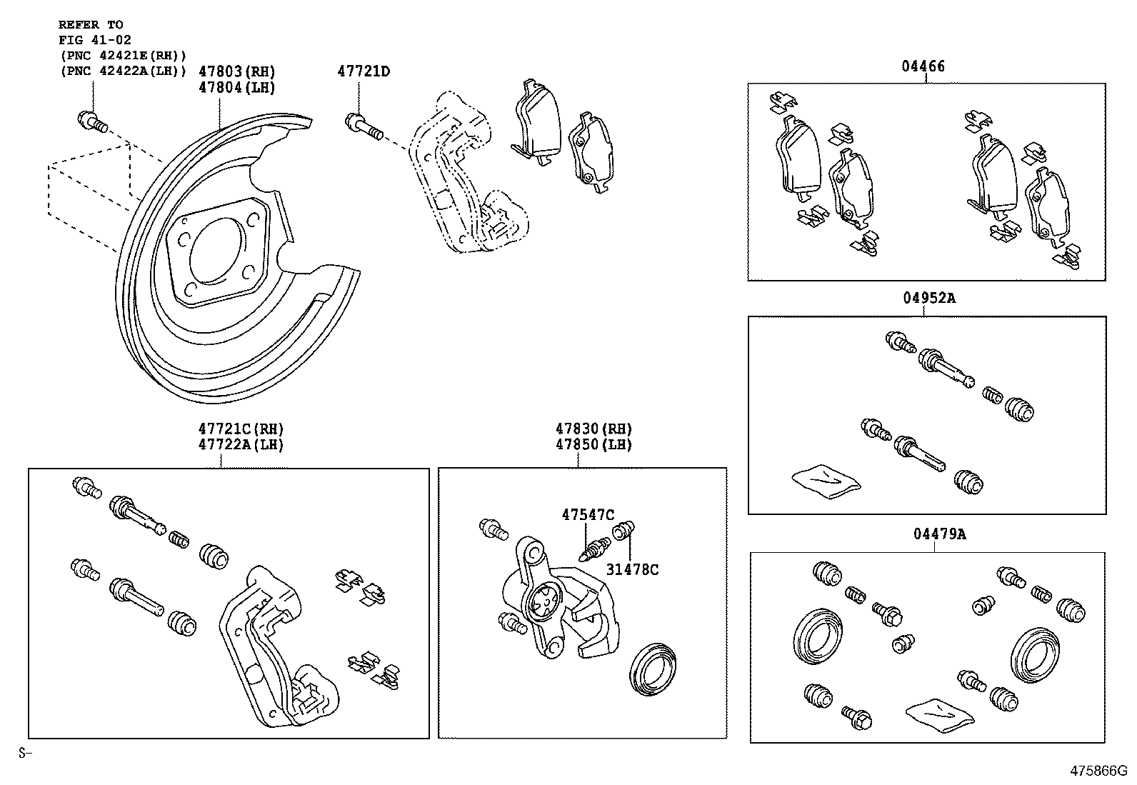 TOYOTA 04466-02180 - Jarrupala, levyjarru inparts.fi