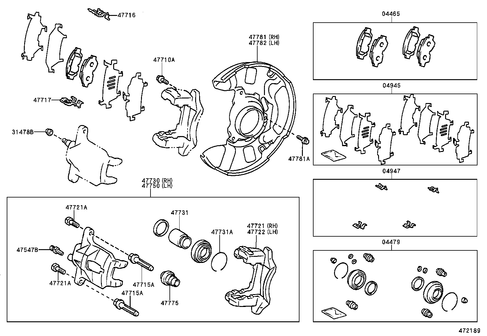 TOYOTA 0446512581 - Jarrupala, levyjarru inparts.fi