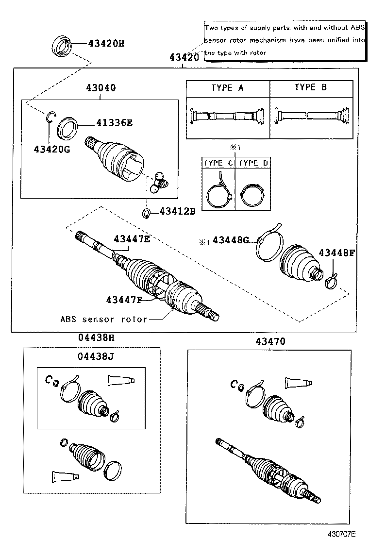 TOYOTA 04438-52030 - Paljekumi, vetoakseli inparts.fi