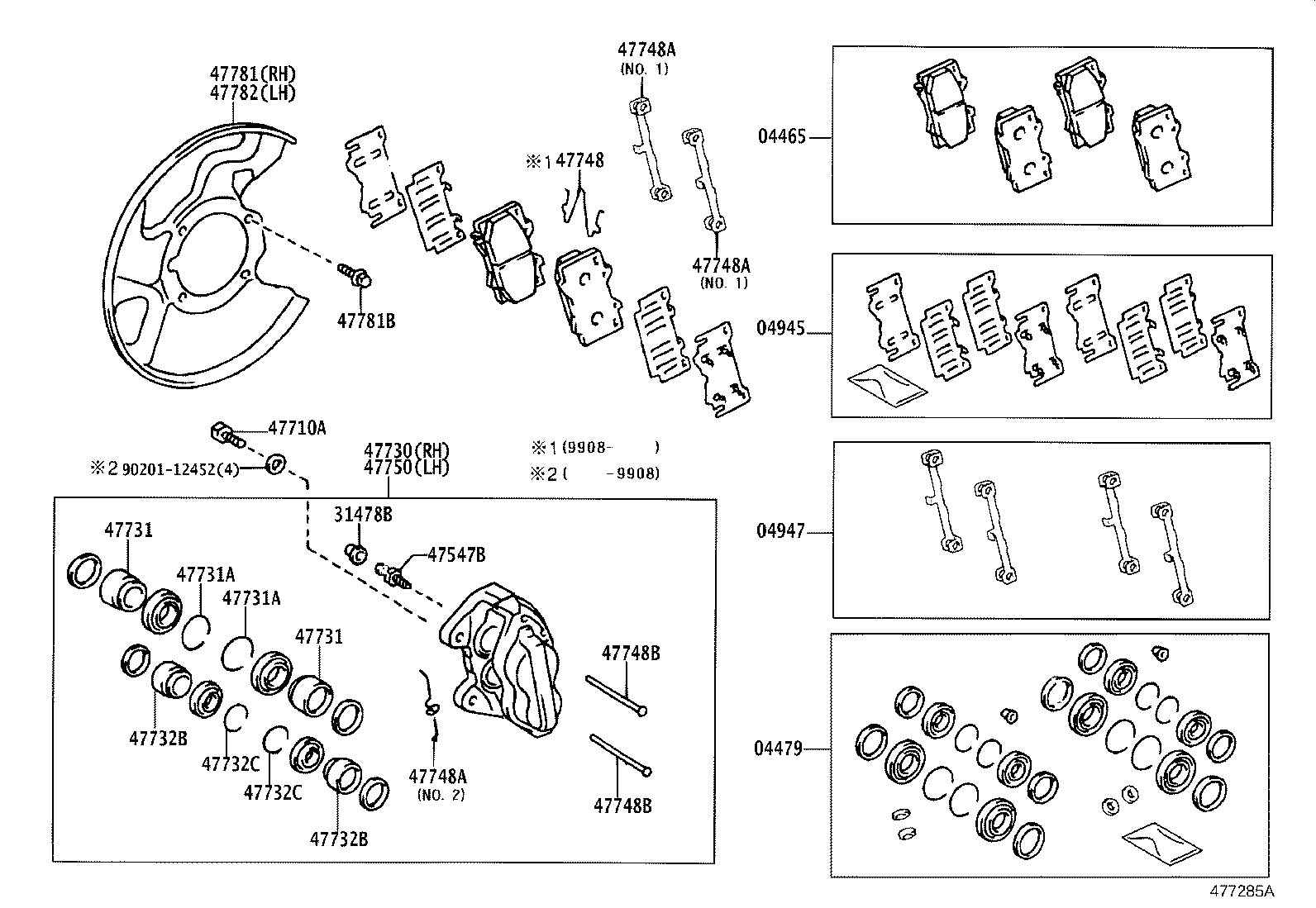 TOYOTA 04465-60230 - Jarrupala, levyjarru inparts.fi