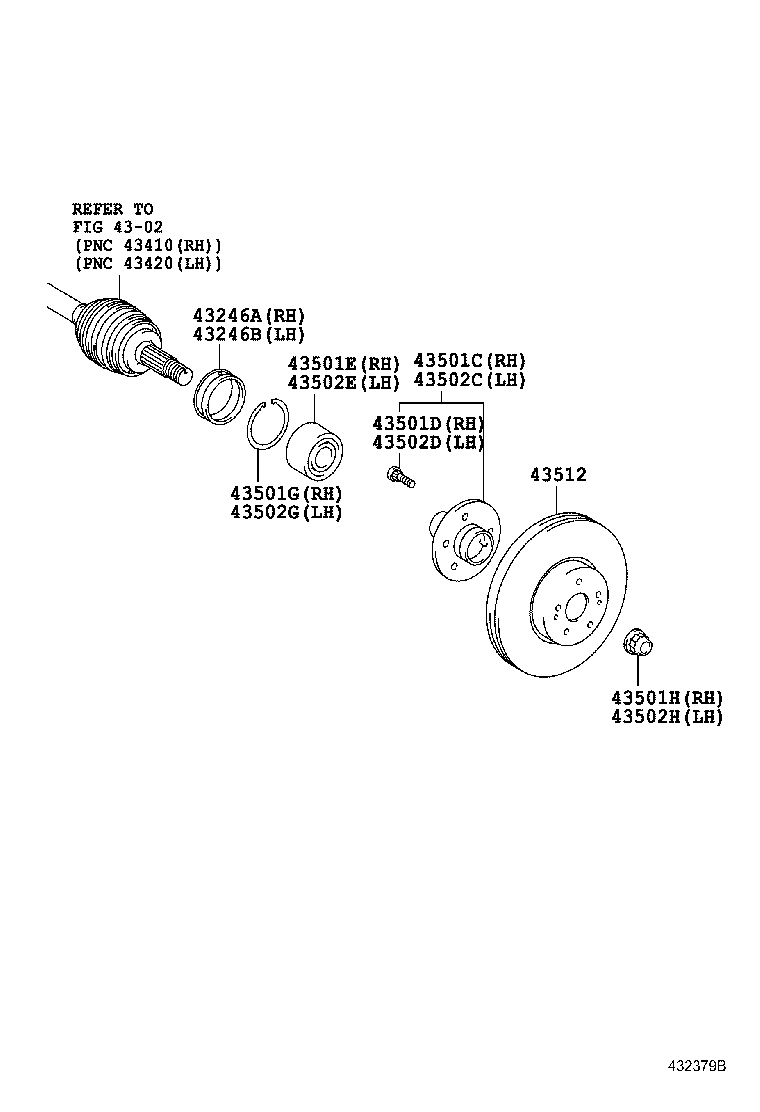 TOYOTA 43512-33130 - Jarrulevy inparts.fi