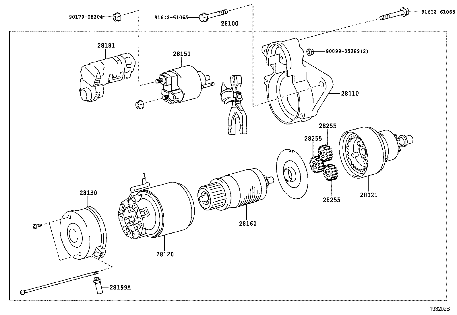 TOYOTA 28100-33120 - Käynnistinmoottori inparts.fi