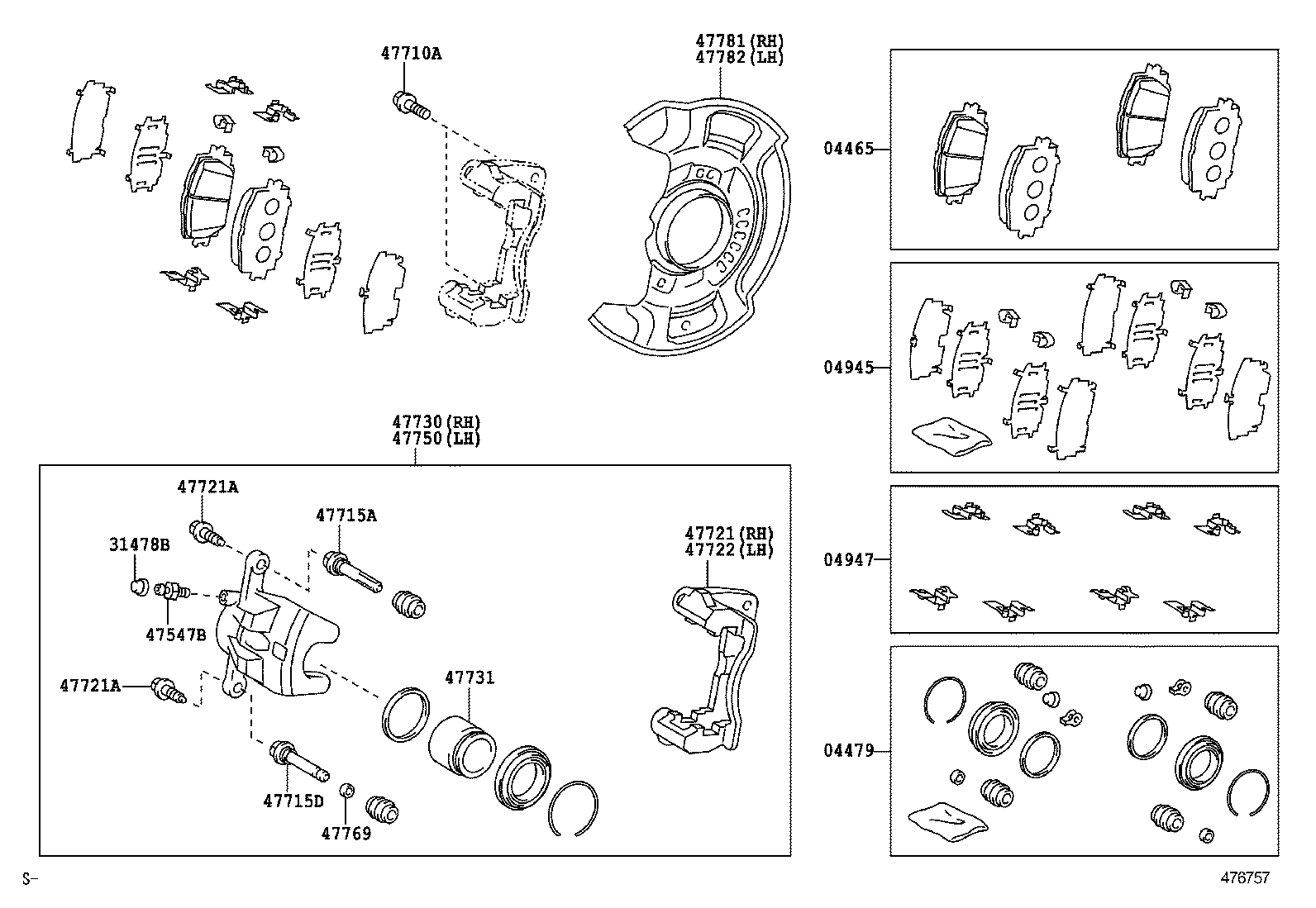 Subaru 0446512610 - Jarrupala, levyjarru inparts.fi