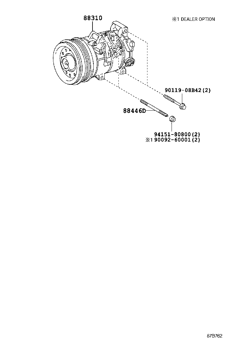 TOYOTA 88310-1A820 - Kompressori, ilmastointilaite inparts.fi