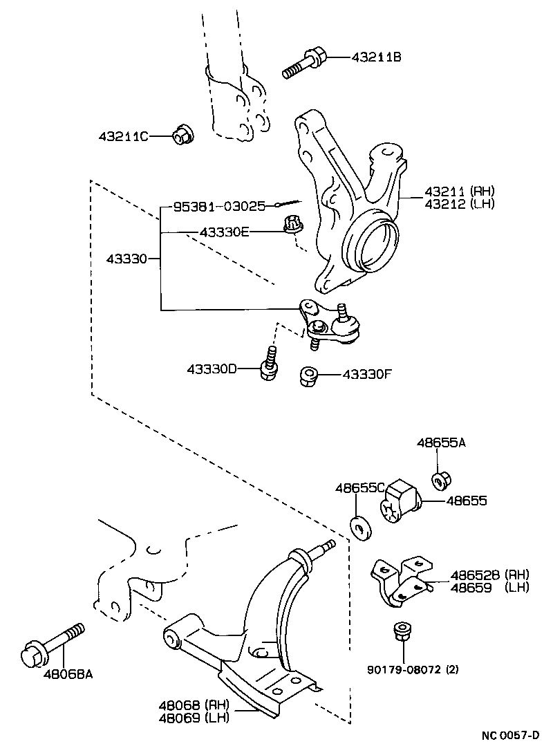 TOYOTA 43330-19066 - Pallonivel inparts.fi