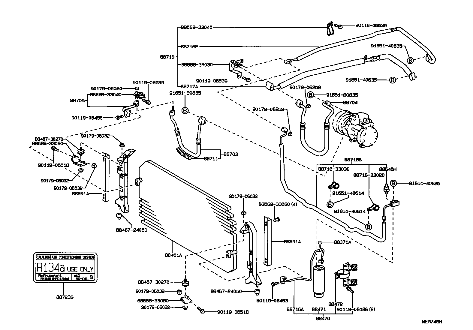 TOYOTA 88470-33010 - Kuivain, ilmastointilaite inparts.fi