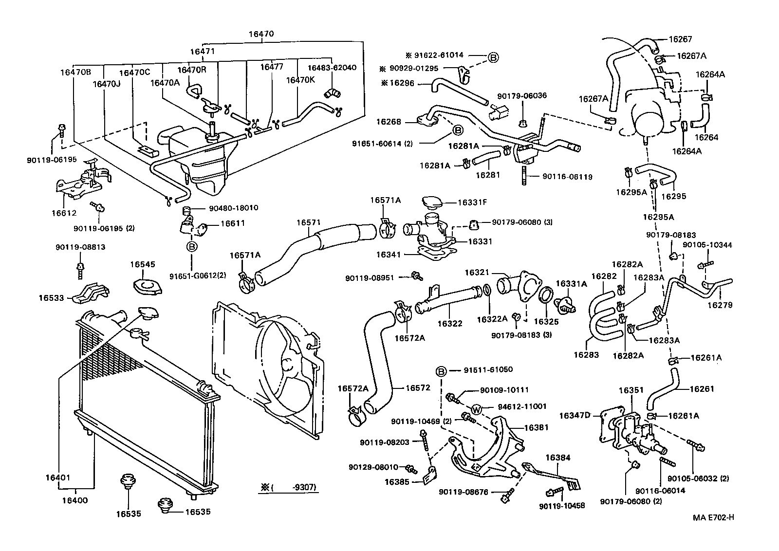 TOYOTA 16401-62100 - Korkki inparts.fi