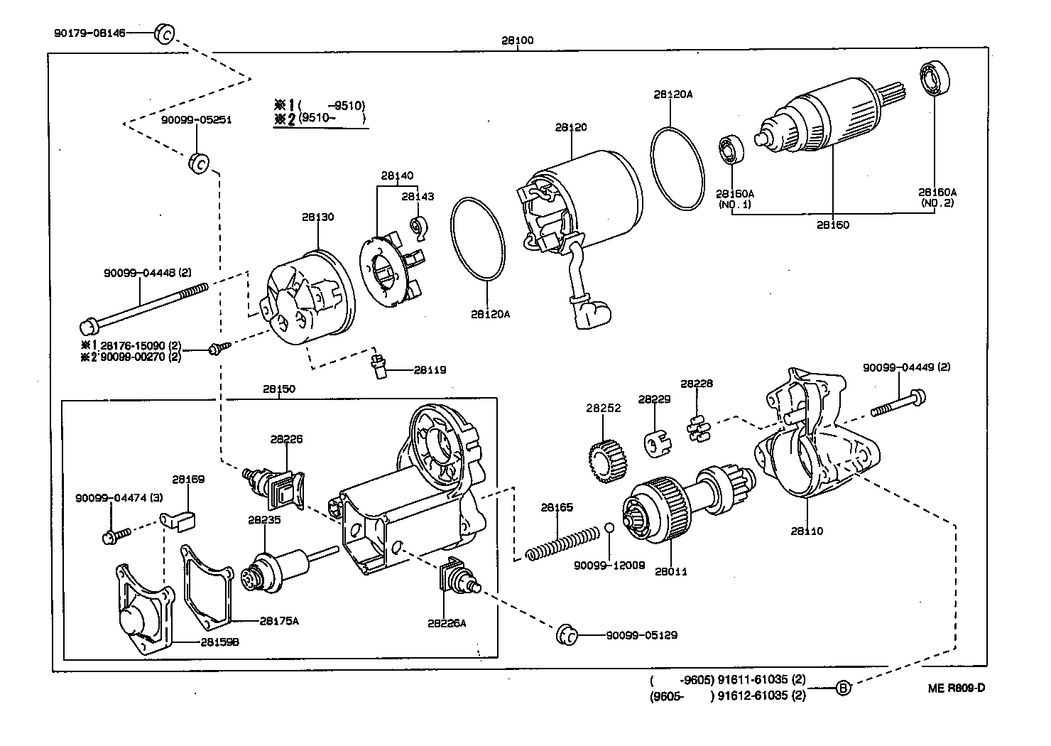 TOYOTA 28011-74070 - Hammaspyörä, käynnistys inparts.fi