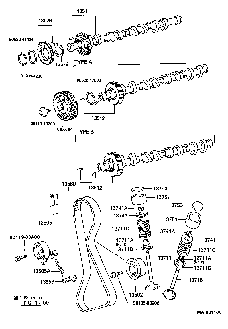 TOYOTA 13503-11030 - Ohjainrulla, hammashihna inparts.fi