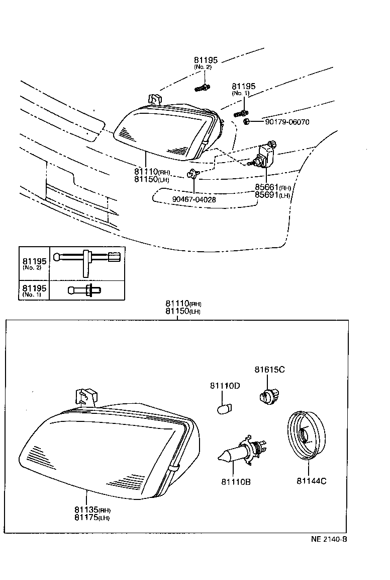 TOYOTA 90981-22004 - Hehkulankapolttimo, sumuvalo inparts.fi