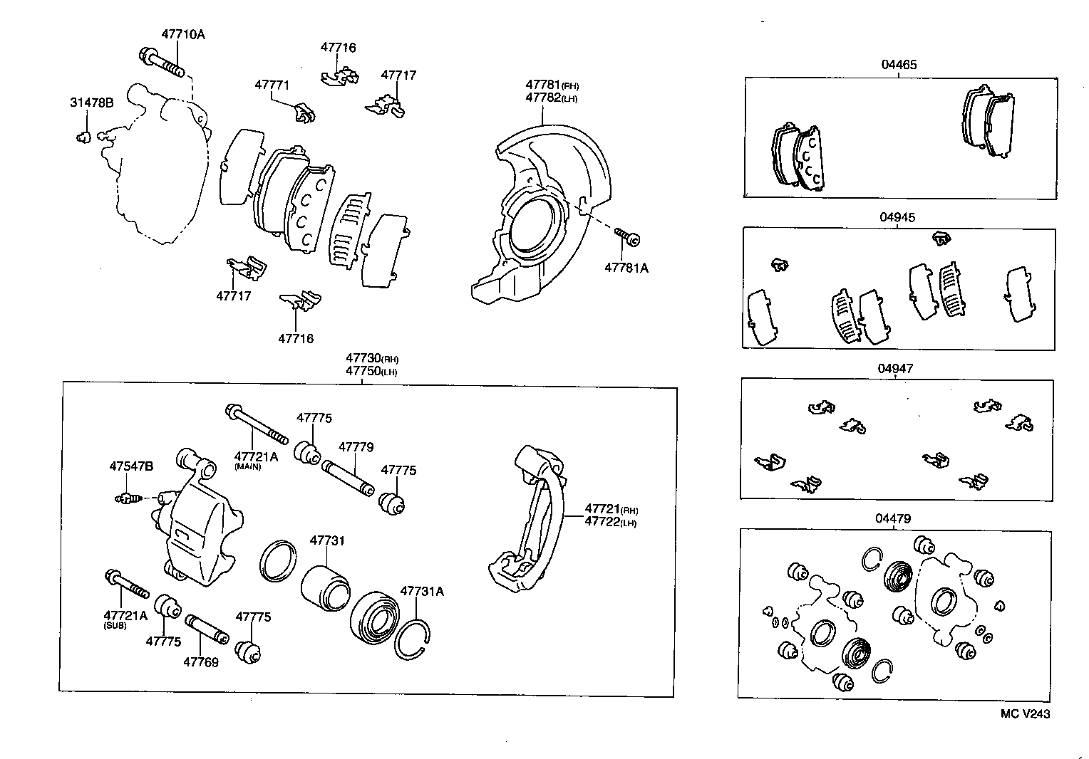 TOYOTA 04465-16120 - Jarrupala, levyjarru inparts.fi