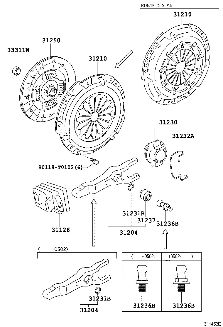 TOYOTA 31230-71030 - Irroituslaakeri inparts.fi